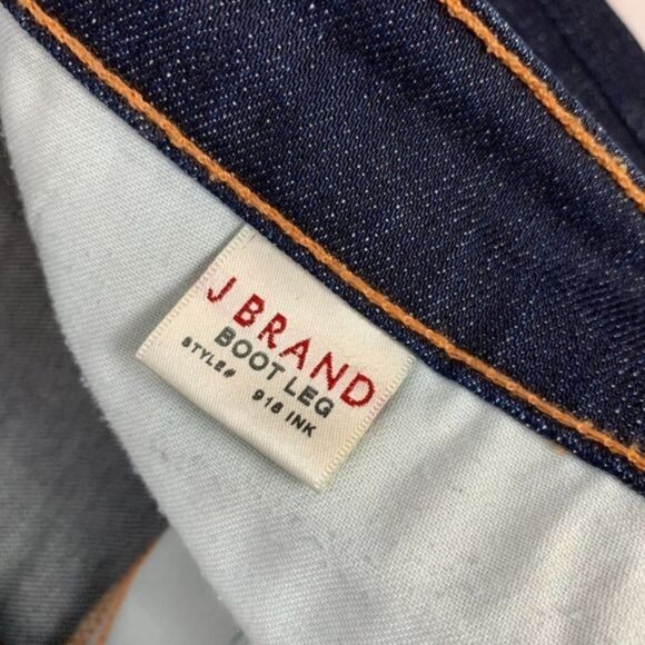 J Brand Womens Bootcut Jeans Size 28 Dark Wash Denim Made In USA - Picture 4 of 9